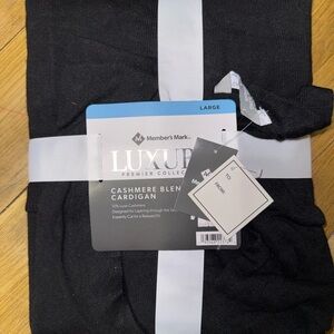 Member's Mark Black Cashmere Blend Cardigan
